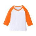 thumbnail image 1 of Girls' 3/4 Sleeve T Shirts Summer Cute Crewneck Basic Tees Casual Blouse, 1 of 7