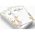 thumbnail image 2 of Inkdotpot Set Of 30Safari Jungle Animals Baby Shower Invitations-Diaper Raffle Tickets And Baby Shower Book Request Cards Invites Its A Boy Its A Girl, 2 of 7