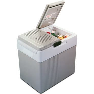 Koolatron 12V Electric Cooler/Warmer, 31L (33 qt) Thermoelectric Car Fridge, Dual Opening, Portable Mini Fridge, Gray