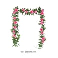 thumbnail image 3 of Simulation Rattans, 220Cm/86.6Inches Simulation 10 Heads of Rose Vines Decoration Valentine's Day Scene Setting Wall Hanging Mantel Tabletop Decor Valentine's Day Decoration, 3 of 6