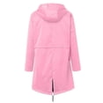 thumbnail image 3 of CEHVOM Manteau de Pluie Uni pour Femmes, Imperméable d'Extérieur à Capuche, Coupe-Vent, Haut, Liquidation, 3 of 3
