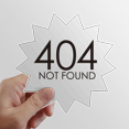thumbnail image 1 of Programmeur 404 Erreur Non Trouvée Autocollant Vinyle Soleil Bagages Graffiti Fleur Decal, 1 of 3