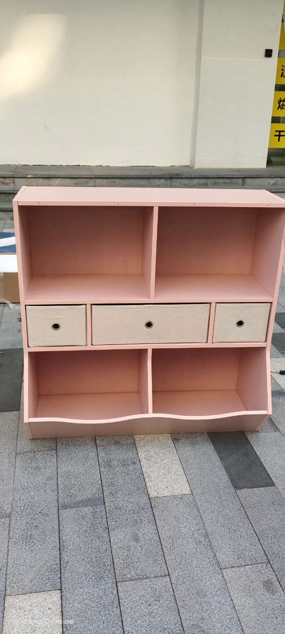 Kids Bookshelf and Bookcase Toy Storage, Multi Shelf with Cubby Organizer Cabinet and 3 Drawers for Boys Girls