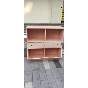 Kids Bookshelf and Bookcase Toy Storage, Multi Shelf with Cubby Organizer Cabinet and 3 Drawers for Boys Girls