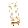 thumbnail image 3 of Round Iron Umbrella Stand Organizer 9.84x23.62 Inch Free Standing Umbrella Stand gold, 3 of 9