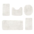 thumbnail image 2 of Leutsin Bathroom Rug Set 5 Piece, Microfiber Plush Bath Mat Sets, Super Absorbent Bath Mats for Bathroom,Non-Slip & Washable Bathroom Rugs,Dry Quickly Bath Rugs, Purple Bathroom Rug Set, 2 of 7