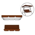 thumbnail image 3 of Garden Swing Canopy Seats Replacement Set 3 Seats Covers + Swing Canopy Cover, 3 of 6