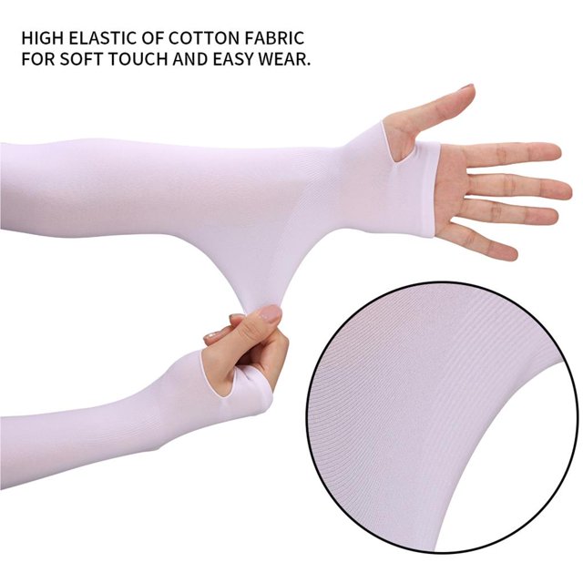 maskred Cycling Glove Accessory Hand Arm Protector Protection Breathable Half Finger Sleeve Running Camping Fishing Driving No.6 1Set