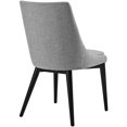 thumbnail image 4 of Modway Viscount 19" Solid Rubberwood and Fabric Dining Chair, Light Gray, 4 of 5