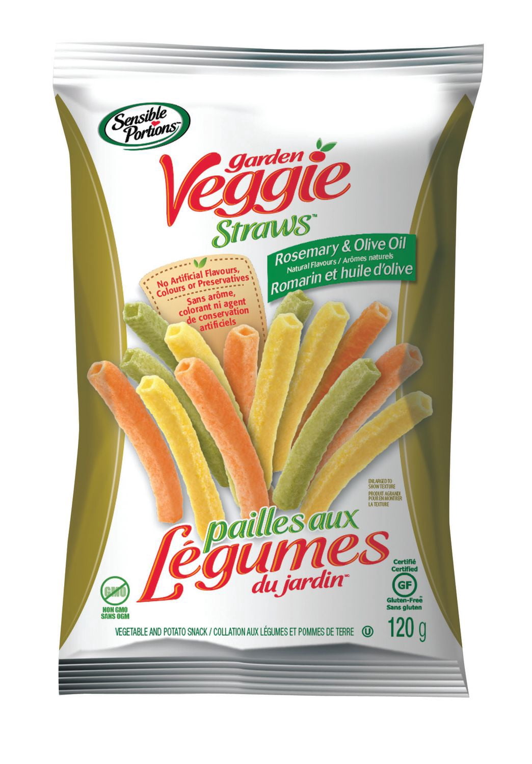 Sensible Portions Garden Veggie Straws Rosemary & Olive Oil