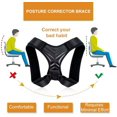 thumbnail image 3 of Back Brace, Posture Corrector for Relieving Backbone, Clavicle & Spine Pain, Back Support for Men & Women, Adjustable Brace for Back & Posture correction, 3 of 5
