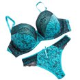 thumbnail image 1 of DPTALR Women Sexy Lace Embroidered Underwear Summer Intimates Set, 1 of 3