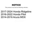 thumbnail image 2 of CMX Front Rear Ceramic Brake Pads Kit for Car Honda Pilot Ridgeline Acura MDX KCX-100297, 2 of 9