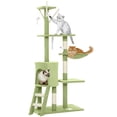 thumbnail image 1 of PawHut 53" Cat Tree Tower with Condo, Large Kitten Activity Centre, Green, 1 of 10