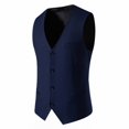 thumbnail image 1 of BOBOGOJP Pullover Work Shirts for Men Business Slim Fit One Button Formal Blazer (Navy,XL), 1 of 3