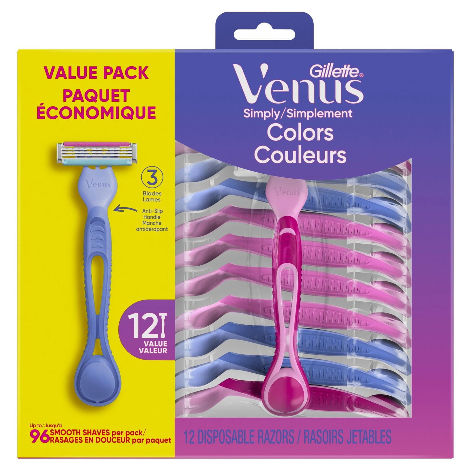 Rasoirs jetables Gillette Venus Simply3 pour femmes
