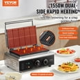 thumbnail image 2 of VEVOR 10 Pcs Gaufrier Commercial Rectangulaire Machine à Gaufres 1550 W, 2 of 9