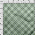 thumbnail image 3 of oneOone Cotton Flex Green Fabric Check Craft Projects Decor Fabric Printed By The Yard 40 Inch Wide, 3 of 5