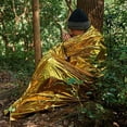 thumbnail image 2 of Sentmoon Picnic Mat Outdoor Emergency Blanket Portable Saving Blanket Outdoor Survival Cold Insulation Blanket Reflective, 2 of 10