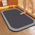 thumbnail image 1 of Dvkptbk Rubber Bath Mat, Bathroom Rugs Non Slip Washable, Quick Dry Bath Rugs, Machine Washable Shower Mat, Cushioned Bathmat for Bathroom Floor, Tub and Shower, 1 of 6