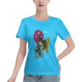thumbnail image 1 of T-Shirt Basique à Manches Courtes pour Femmes Style de Rue Demon Slayer, 1 of 6