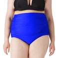 thumbnail image 3 of RELLECIGA Bas de Bikini Froncé Taille Haute pour Femmes, 3 of 6