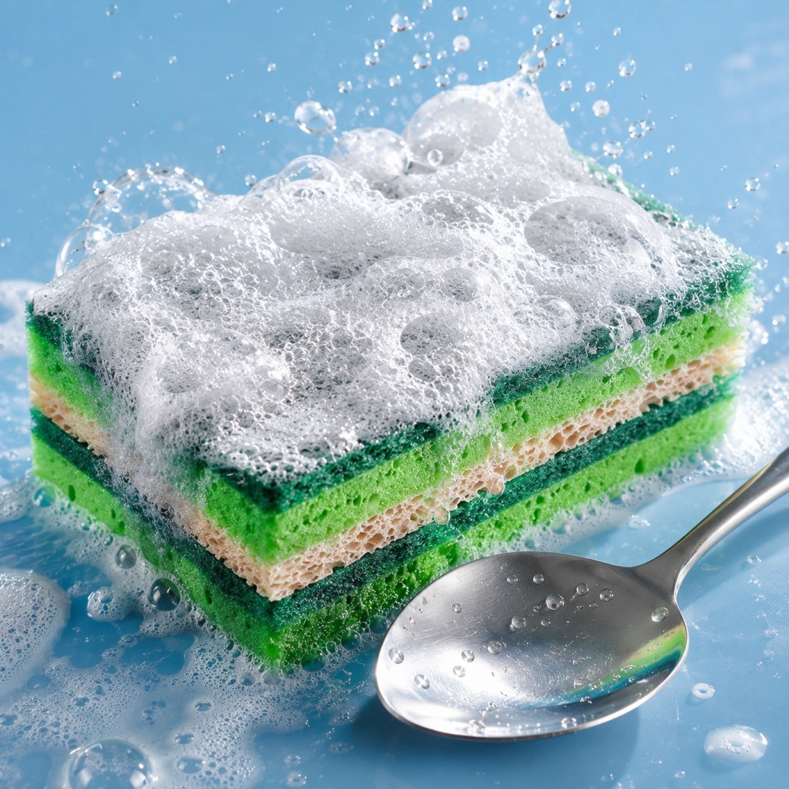 Tyidzon Cleaning Wood Pulp Cotton Absorbent Wood Pulp Sponge Three-layer Wavy Scouring Cloth Dishwashing Cloth Wood Pulp Cotton Cloth