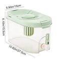 thumbnail image 3 of Iumwxz Water Kettle Cold Beverage Kettle Refrigerator Jug with Faucet Leakproof Large Capacity Pitcher for Juice Tea Infuser Party Outdoor Home Use Water Dispenser Green, 3 of 7