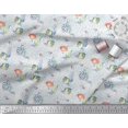 thumbnail image 2 of Soimoi Georgette Viscose Fabric Fish & Octopus Ocean Print Fabric by Yard 42 Inch Wide, 2 of 2
