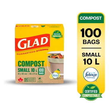 Glad Certified Compostable Bags - Small 10 Litres -