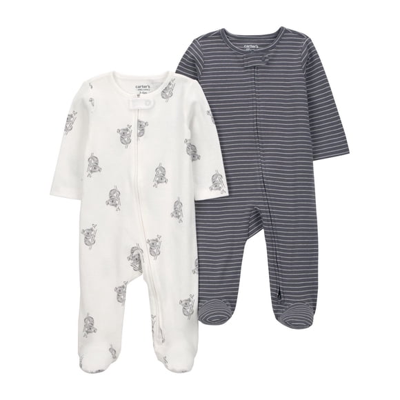 Ensemble de 2 pyjamas pour bébé garçon Carter's Child of Mine, motif koala gris.