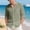 c01Green, variant on LNWUY Men's Linen Shirts Casual Button Down Long Sleeve Shirt Solid Spread Collar Summer Beach Shirts with Pocket White L