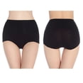 thumbnail image 5 of cfhntfmh 5pc Womens Cotton Underwear Stretchy High Waisted Plus Size Panties Breathable Solid Color Full Coverage Briefs, 5 of 5