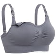 thumbnail image 2 of OUSITAID Womens Sleeping Nursing Bra Wirefree Breastfeeding Maternity Bralette, 2 of 6
