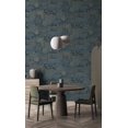 thumbnail image 2 of Blue Japanese Gardens Inspired Tropical Wallpaper R8426, 2 of 4