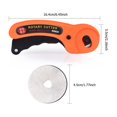 thumbnail image 3 of Rotary Cutter, Easy Blade Change, Comfortable Handle, Titanium Coating, Orange, 3 of 5