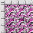 thumbnail image 2 of oneOone Velvet Fuschia Pink Fabric Skull Sewing Craft Projects Fabric Prints By Yard 58 Inch Wide, 2 of 4