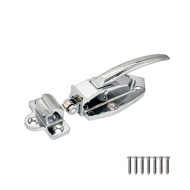 Xnrtop Freezer Door Flush Mounted Walk in Latch Handle, 145mm, Silver Tone
