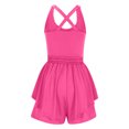 thumbnail image 3 of Mrat Combinaisons de Course pour Femmes Sans Manches une-Pièce Robes de Tennis Athlétiques Robe Courte d'Entraînement Combinaisons d'Exercice avec Shorts Intégrés S-67 Rouge Melon D\'eau-A TTG, 3 of 5