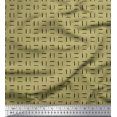 thumbnail image 1 of Soimoi Viscose Chiffon Fabric Geometric Small Print Fabric by The Yard 42 Inch Wide, 1 of 3