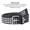 thumbnail image 4 of Youkk Women Riveted Metal Belt Premium All-match Unique Gift Various Size Metal Punk Rivet Belt For Men And Women Studded Belt white 110cm 1Set, 4 of 6