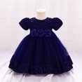 thumbnail image 4 of Robe Mi-Mollet à Manches Courtes et Col Rond, Tenue Formelle pour Enfants Incluant de Longues Robes Florales, Robes de Princesse, Robes à Fleurs pour Enfants, Robes de Mariage, Etc., 4 of 7