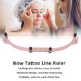 thumbnail image 3 of Eyebrow Ruler, Aluminum Eyebrow Mapper Professional Bow Foldable  for Beginner for Beauty Salon Black,Silver,Gold,Pink, 3 of 7