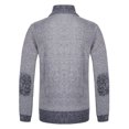 thumbnail image 3 of Qertyioot Hauts pour Hommes Mode Veste Décontractée Extérieur Manches Longues Manteau Chaud, 3 of 6