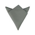thumbnail image 1 of INSPIRE CHIC Men's Cotton Handkerchiefs Solid Color Pocket Square for Men Dark Gray One Size, 1 of 4