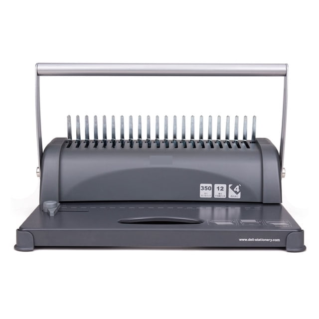 Manual Comb Binding Machine Office Financial Plastic Aprons Rings Binding Machine 21 Holes 350 Pages Capacity