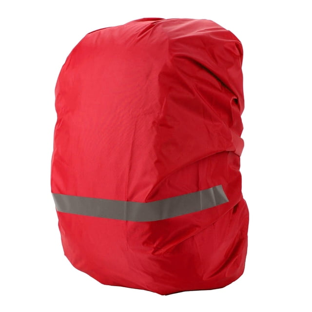 Bmisegm Backpack Rain Cover with Reflective Strip Waterproof Ultralight Backpack Cover Storage Pockets Non Cross Buckle Straps Suitable for Hiking Camping Cycling Outdoor Travel Camping & Hiking Red
