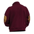 thumbnail image 3 of QIPOPIQ Unisex-Adult Fleece Quarter-Zip Cadet Collar Sweatshirt Clearance, 3 of 5