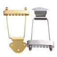 thumbnail image 3 of 6 String Guitar Trapeze Tailpiece Replacement Parts for Jazz Electric Archtop Guitar Bass, 3 of 7