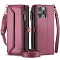 thumbnail image 1 of Rvkxad Flip Top Zipper Wallet Case for iPhone 15, Multi-Function Leather Phone Cover with Card Slots, Magnetic Closure iPhone 15 Case, 1 of 7